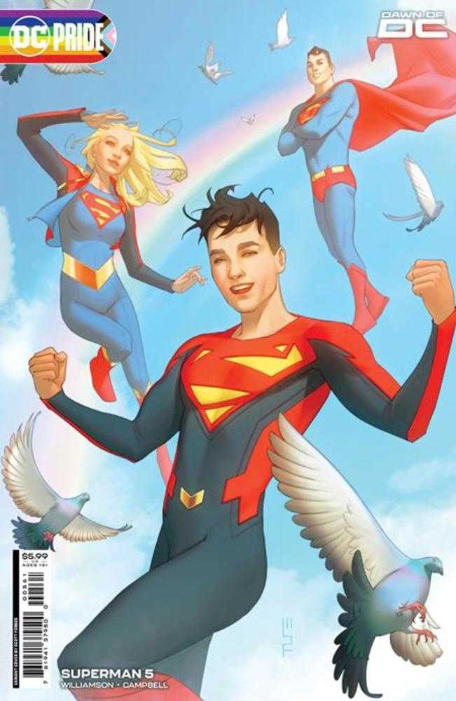 Superman #5 Cover D W Scott Forbes DC Pride Card Stock Variant | Dragon's Lair Comics and Fantasy Houston TX