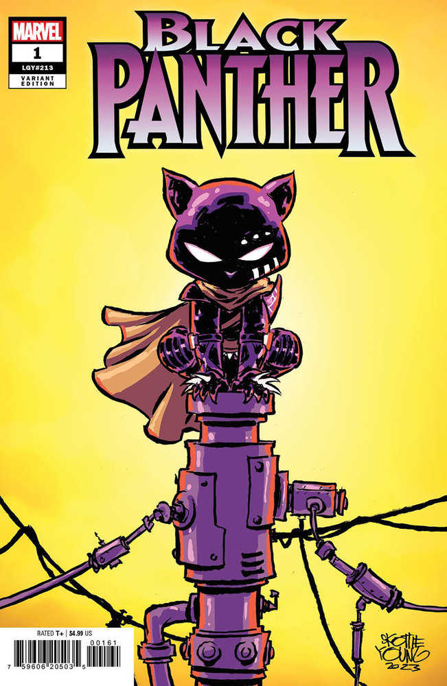 Black Panther 1 Skottie Young Variant | Dragon's Lair Comics and Fantasy Houston TX