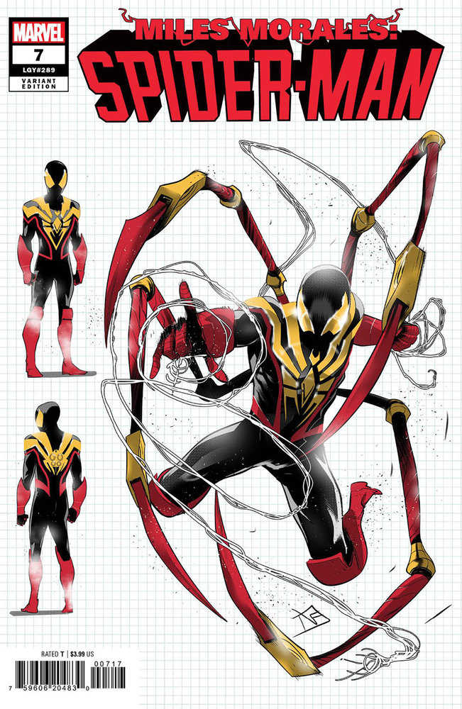 Miles Morales: Spider-Man 7 Federico Vicentini Design Variant | Dragon's Lair Comics and Fantasy Houston TX