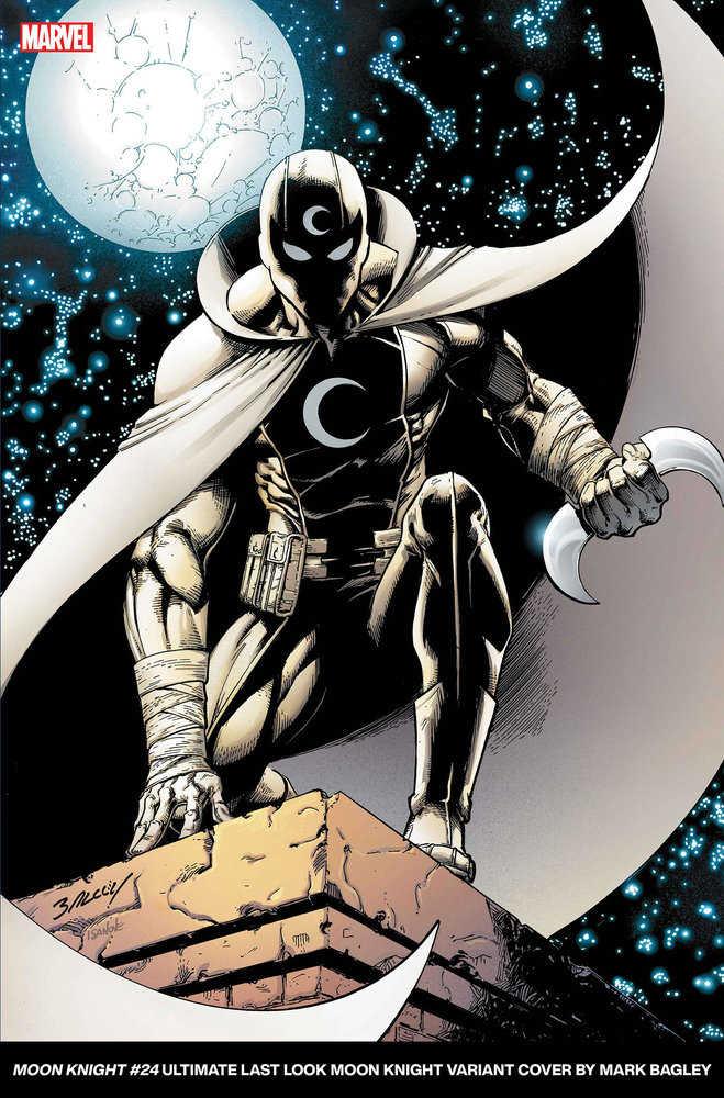 Moon Knight 24 Mark Bagley Ultimate Last Look Variant | Dragon's Lair Comics and Fantasy Houston TX