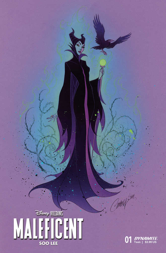 Disney Villains Maleficent #1 Cover V Foc Campbell Original | Dragon's Lair Comics and Fantasy Houston TX