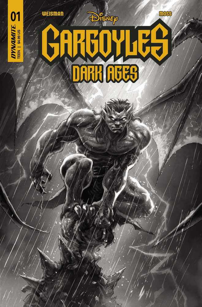 Gargoyles Dark Ages #1 Cover M 15 Copy Quah Black & White | Dragon's Lair Comics and Fantasy Houston TX