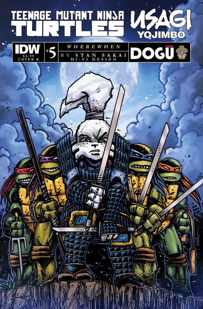 Teenage Mutant Ninja Turtles/Usagi Yojimbo: Wherewhen #5 Variant B (Eastman) | Dragon's Lair Comics and Fantasy Houston TX