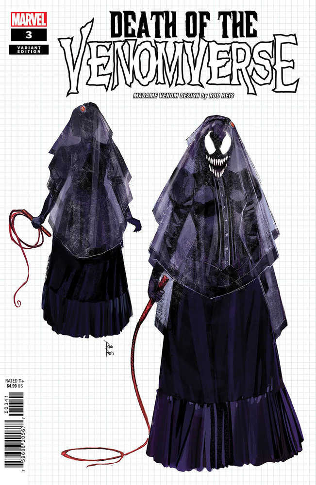 Death Of The Venomverse 3 Rod Reis Design Variant | Dragon's Lair Comics and Fantasy Houston TX