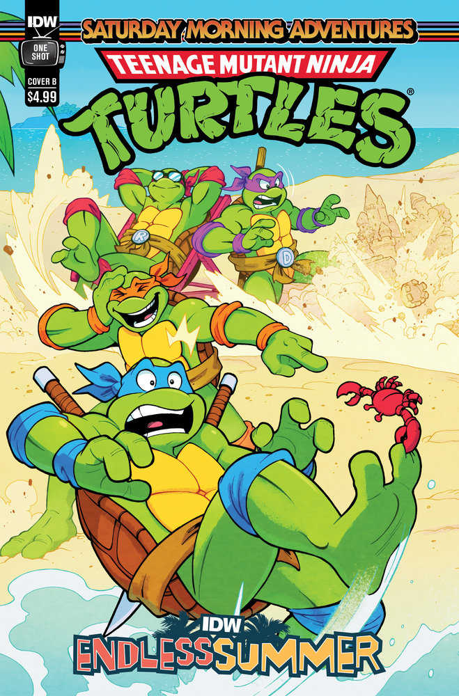 Idw Endless Summer--Teenage Mutant Ninja Turtles: Saturday Morning Adventures Variant B (Lawrence Connected Cover) | Dragon's Lair Comics and Fantasy Houston TX