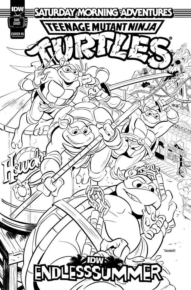 Idw Endless Summer--Teenage Mutant Ninja Turtles: Saturday Morning Adventures Variant Ri (10) (Coloring Book Variant) | Dragon's Lair Comics and Fantasy Houston TX