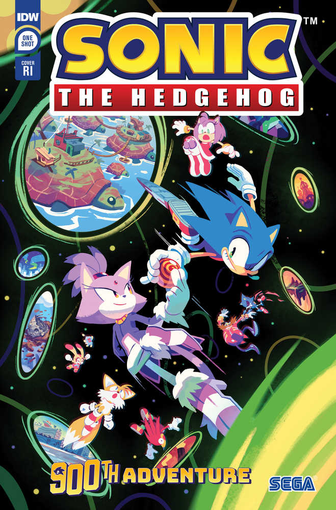 Sonic The Hedgehogs 900th Adventure Cover E 10 Fourdraine | Dragon's Lair Comics and Fantasy Houston TX