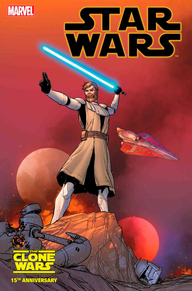 Star Wars 37 Giuseppe Camuncoli Obi-Wan Star Wars: Clone Wars 15th Anniversary Variant [Dd] | Dragon's Lair Comics and Fantasy Houston TX