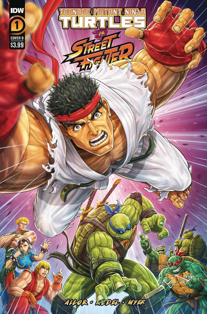 Teenage Mutant Ninja Turtles vs. Street Fighter #4 (Of 5) Cover B Cardy | Dragon's Lair Comics and Fantasy Houston TX