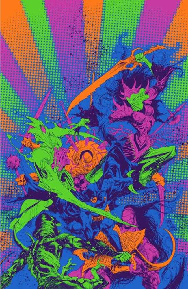 Knight Terrors #3 (Of 4) Cover D Ivan Reis Darkest Hour Neon Ink Card Stock Variant | Dragon's Lair Comics and Fantasy Houston TX