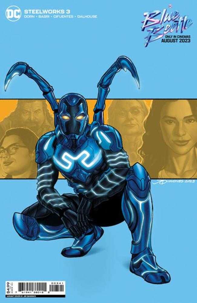 Steelworks #3 (Of 6) Cover C Joe Quinones Blue Beetle Movie Card Stock Variant | Dragon's Lair Comics and Fantasy Houston TX