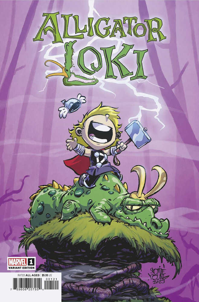 Alligator Loki 1 Skottie Young Variant | Dragon's Lair Comics and Fantasy Houston TX