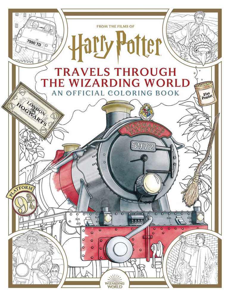 Harry Potter Travels Through The Wizarding Coloring Book | Dragon's Lair Comics and Fantasy Houston TX