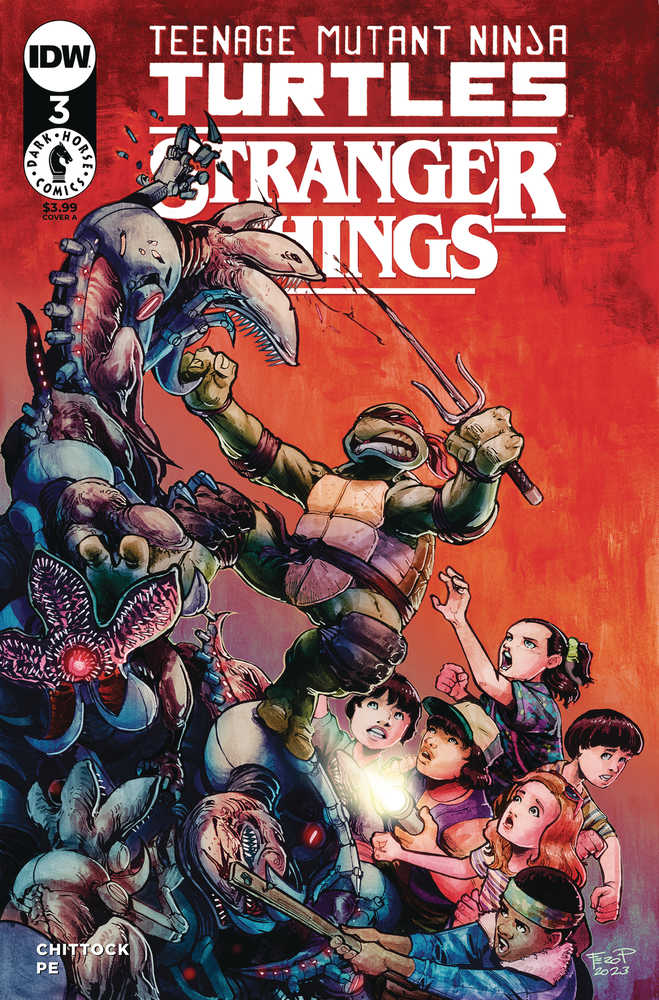 Teenage Mutant Ninja Turtles X Stranger Things #3 Cover A Pe | Dragon's Lair Comics and Fantasy Houston TX