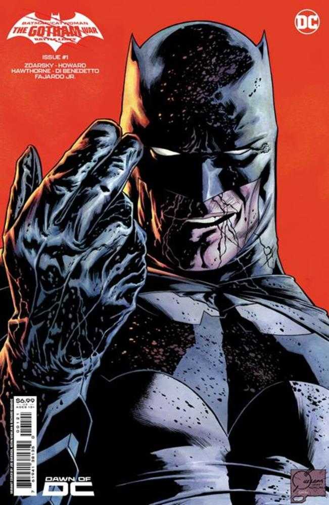 Batman Catwoman The Gotham War Battle Lines #1 (One Shot) Cover B Joe Quesada Card Stock Variant | Dragon's Lair Comics and Fantasy Houston TX