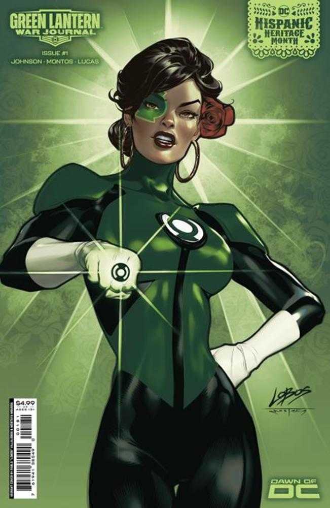 Green Lantern War Journal #1 Cover D Pablo Villalobos Hispanic Heritage Month Card Stock Variant | Dragon's Lair Comics and Fantasy Houston TX