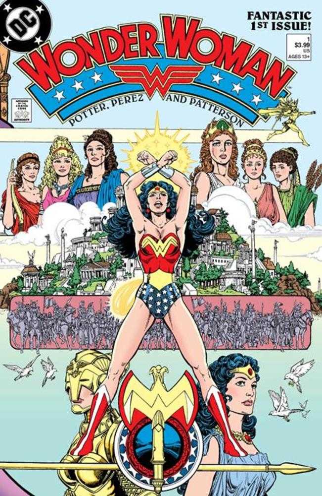 Wonder Woman (1987) #1 Facsimile Edition (2023 Edition) Cover A George Perez | Dragon's Lair Comics and Fantasy Houston TX