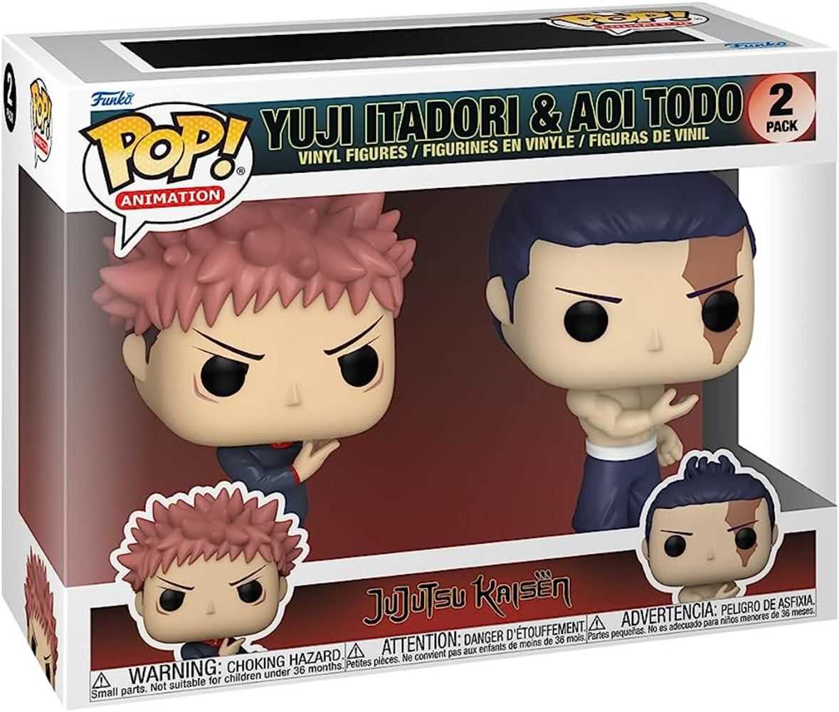 Funko Pop Animation Jujutsu Kaisen: Yuji Itadori & Aoi Todo 2 Pack | Dragon's Lair Comics and Fantasy Houston TX