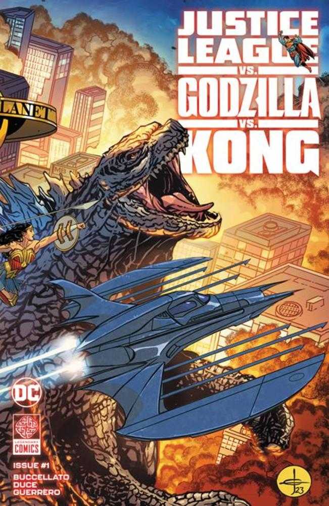 Justice League vs Godzilla vs Kong #1 (Of 7) Cover A Drew Johnson Wraparound Cover | Dragon's Lair Comics and Fantasy Houston TX