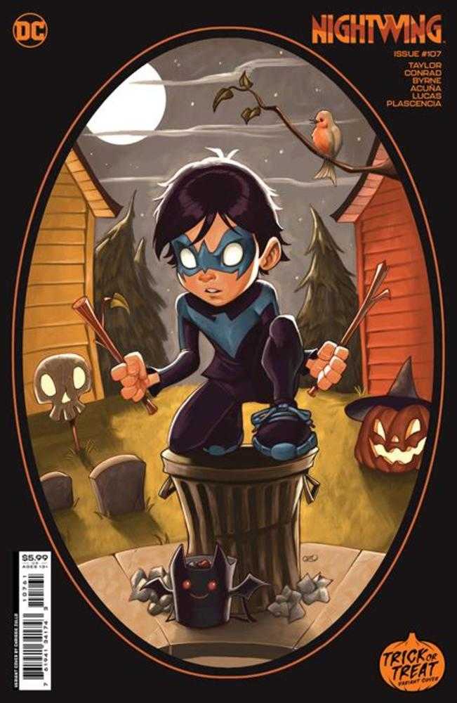 Nightwing #107 Cover F Chrissie Zullo Trick Or Treat Card Stock Variant | Dragon's Lair Comics and Fantasy Houston TX