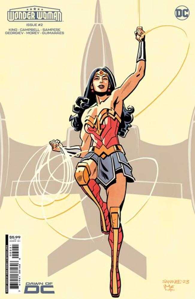 Wonder Woman #2 Cover B Chris Samnee Card Stock Variant | Dragon's Lair Comics and Fantasy Houston TX