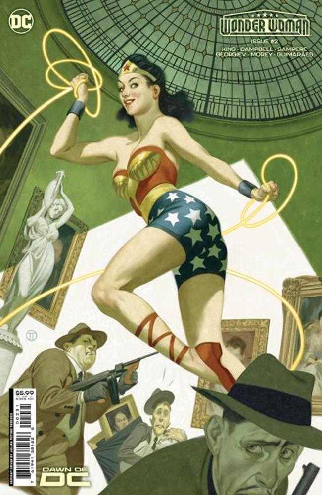 Wonder Woman #2 Cover C Julian Totino Tedesco Card Stock Variant | Dragon's Lair Comics and Fantasy Houston TX