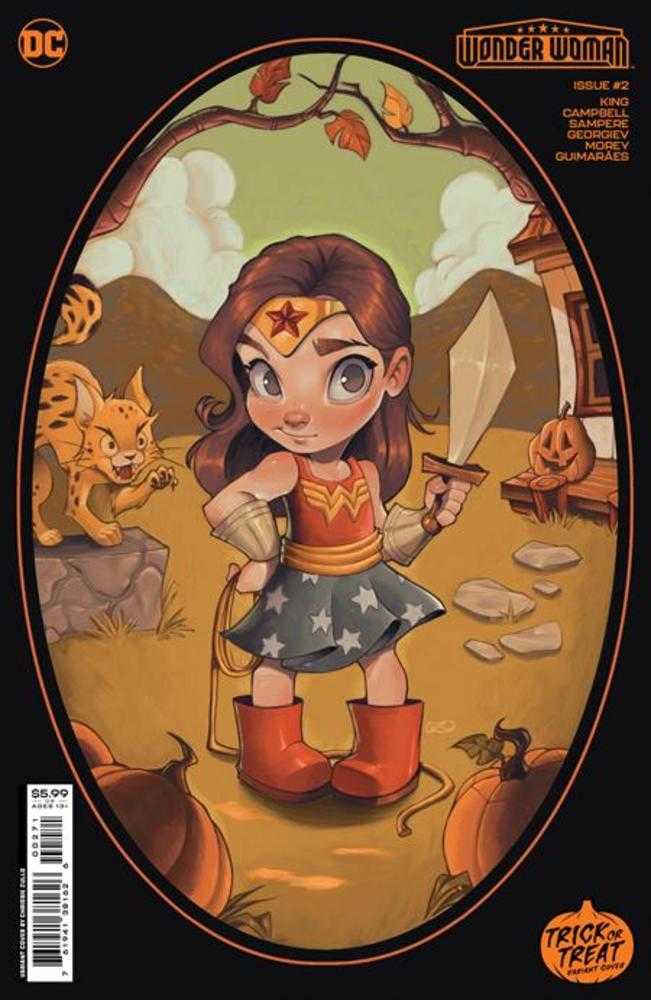 Wonder Woman #2 Cover G Chrissie Zullo Trick Or Treat Card Stock Variant | Dragon's Lair Comics and Fantasy Houston TX