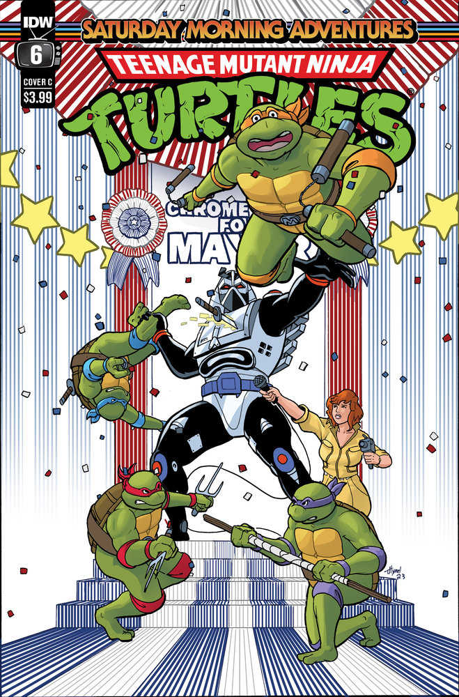 Teenage Mutant Ninja Turtles: Saturday Morning Adventures #6 Variant C (Hymel) | Dragon's Lair Comics and Fantasy Houston TX