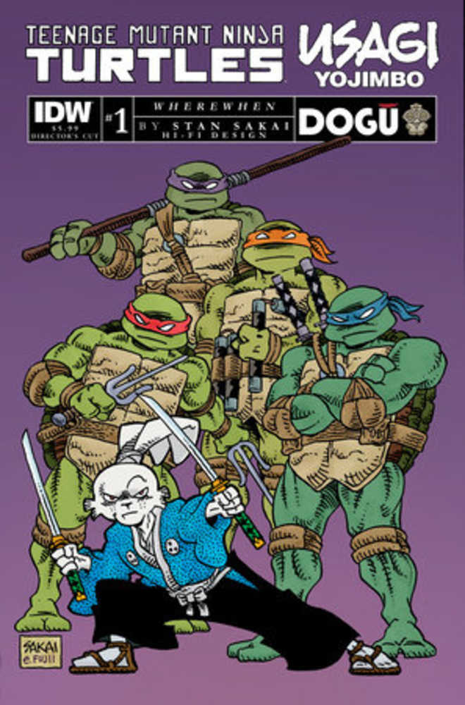 Teenage Mutant Ninja Turtles Usagi Yojimbo Wherewhen #1 Directors Cut | Dragon's Lair Comics and Fantasy Houston TX