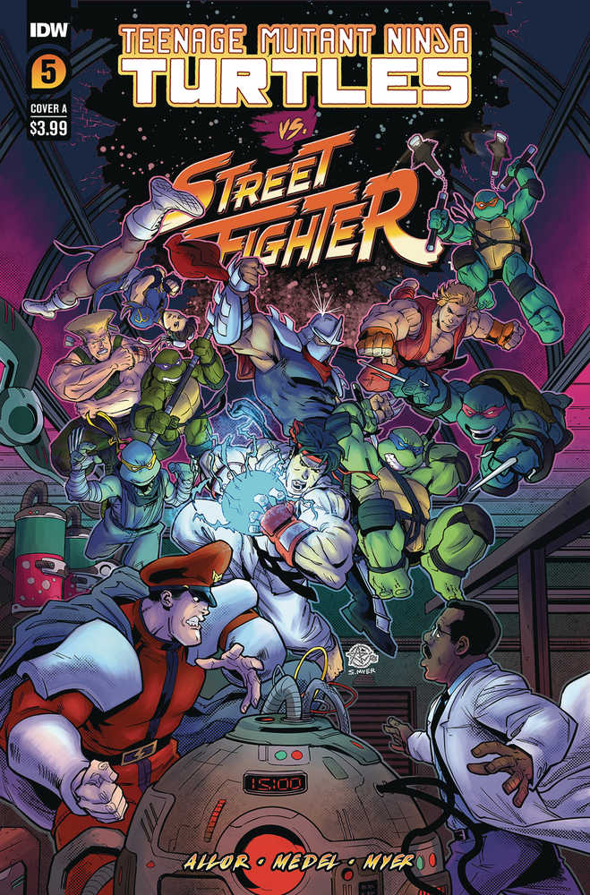 Teenage Mutant Ninja Turtles vs. Street Fighter #5 (Of 5) Cover A Medel | Dragon's Lair Comics and Fantasy Houston TX