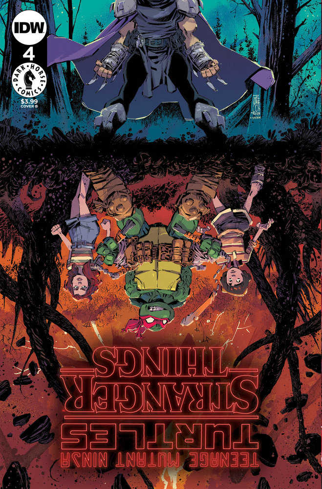 Teenage Mutant Ninja Turtles X Stranger Things #4 Variant B (Corona) | Dragon's Lair Comics and Fantasy Houston TX