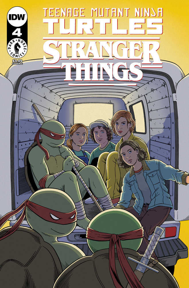 Teenage Mutant Ninja Turtles X Stranger Things #4 Variant C (Woodall) | Dragon's Lair Comics and Fantasy Houston TX