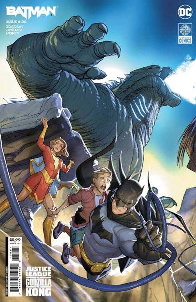 Batman #138 Cover G Pete Woods Connecting Justice League vs Godzilla vs Kong Card Stock Variant (Batman Catwoman The Gotham War) | Dragon's Lair Comics and Fantasy Houston TX