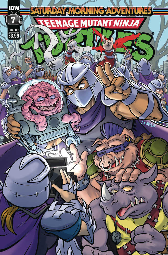 Teenage Mutant Ninja Turtles Saturday Morning Adventure 2023 #7 Cover B Myer | Dragon's Lair Comics and Fantasy Houston TX