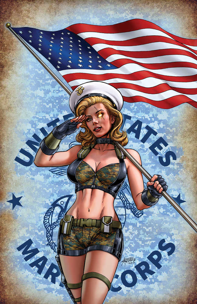 Grimm Fairy Tales 2023 Armed Forces Appreciation Cover A Reyes | Dragon's Lair Comics and Fantasy Houston TX