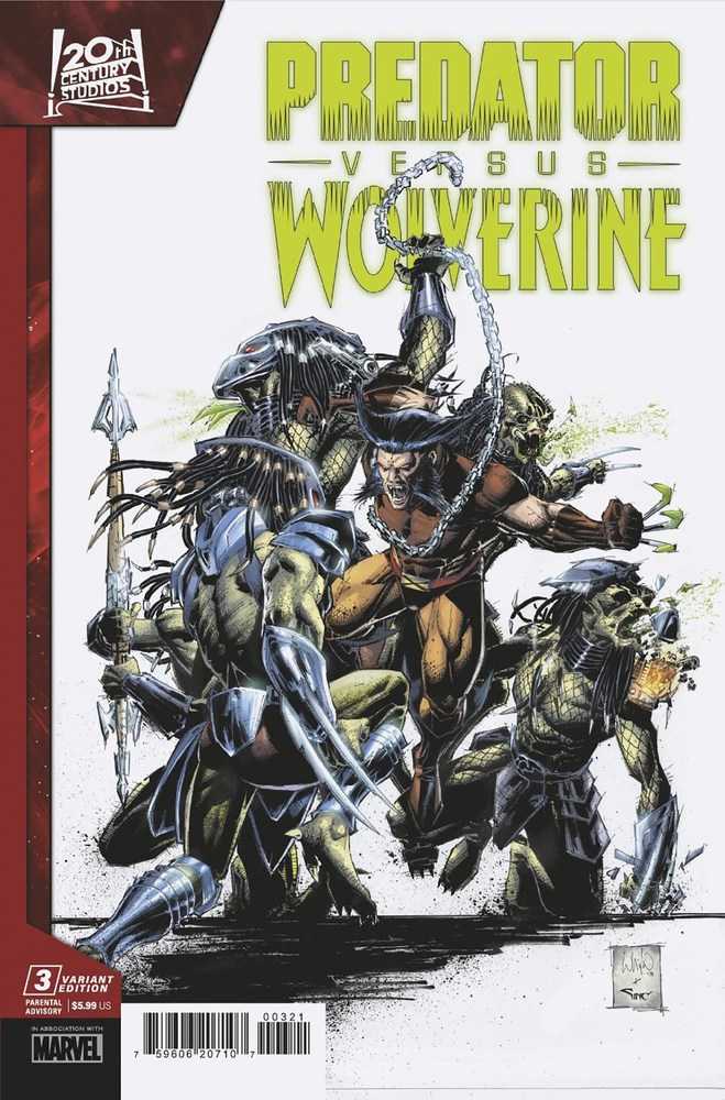 Predator vs Wolverine #3 Whilce Portacio Variant | Dragon's Lair Comics and Fantasy Houston TX