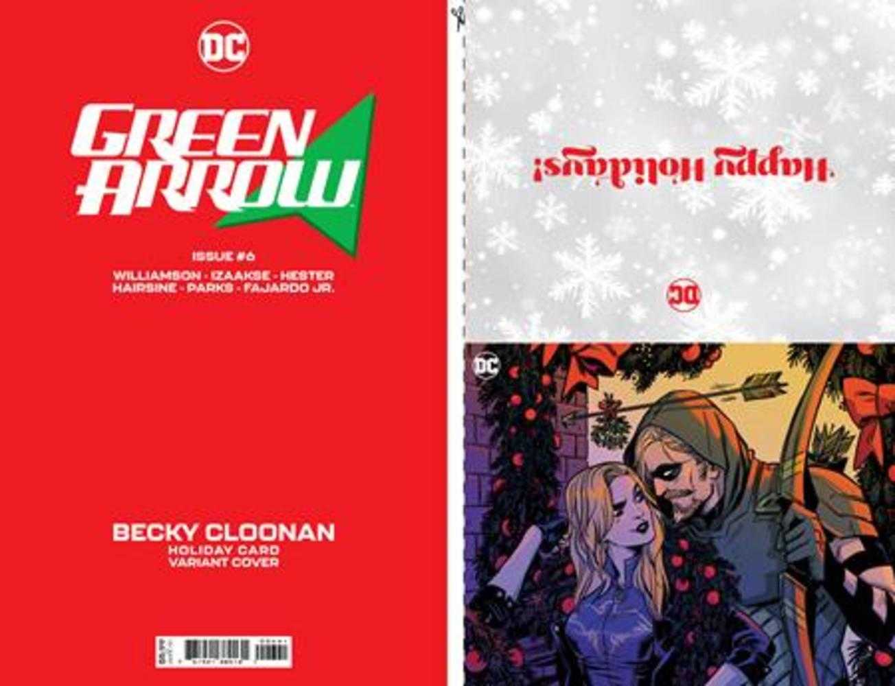 Green Arrow #6 (Of 12) Cover C Becky Cloonan DC Holiday Card Special Edition Variant | Dragon's Lair Comics and Fantasy Houston TX