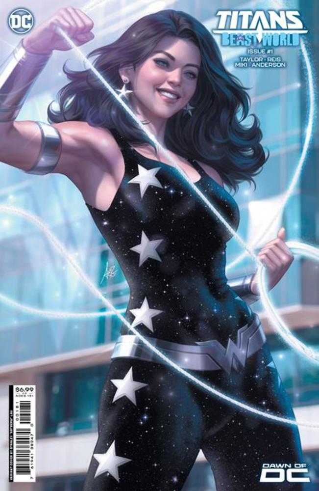 Titans Beast World #1 (Of 6) Cover D Stanley Artgerm Lau Card Stock Variant | Dragon's Lair Comics and Fantasy Houston TX