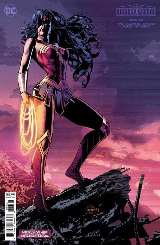 Wonder Woman #3 Cover D Mike Deodato Jr Artist Spotlight Card Stock Variant | Dragon's Lair Comics and Fantasy Houston TX