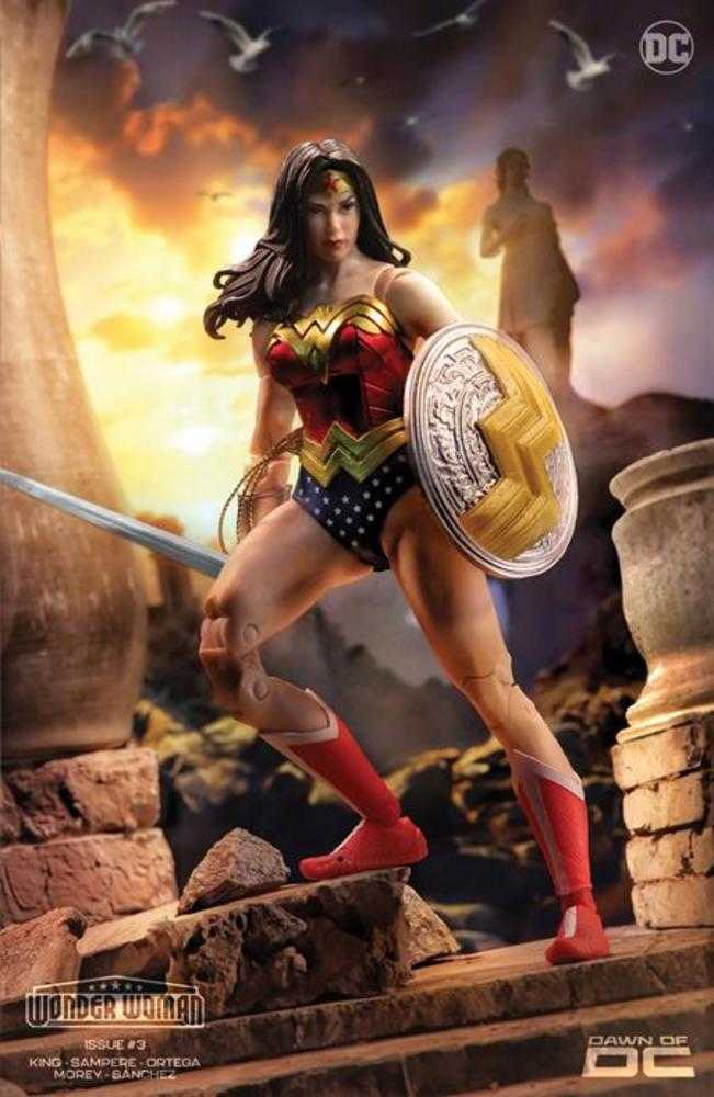 Wonder Woman #3 Cover E Wonder Woman McFarlane Toys Action Figure Card Stock Variant | Dragon's Lair Comics and Fantasy Houston TX