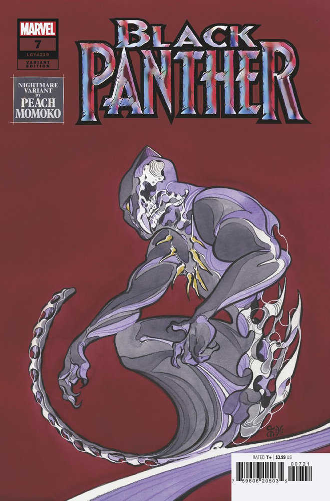 Black Panther 7 Peach Momoko Nightmare Variant | Dragon's Lair Comics and Fantasy Houston TX