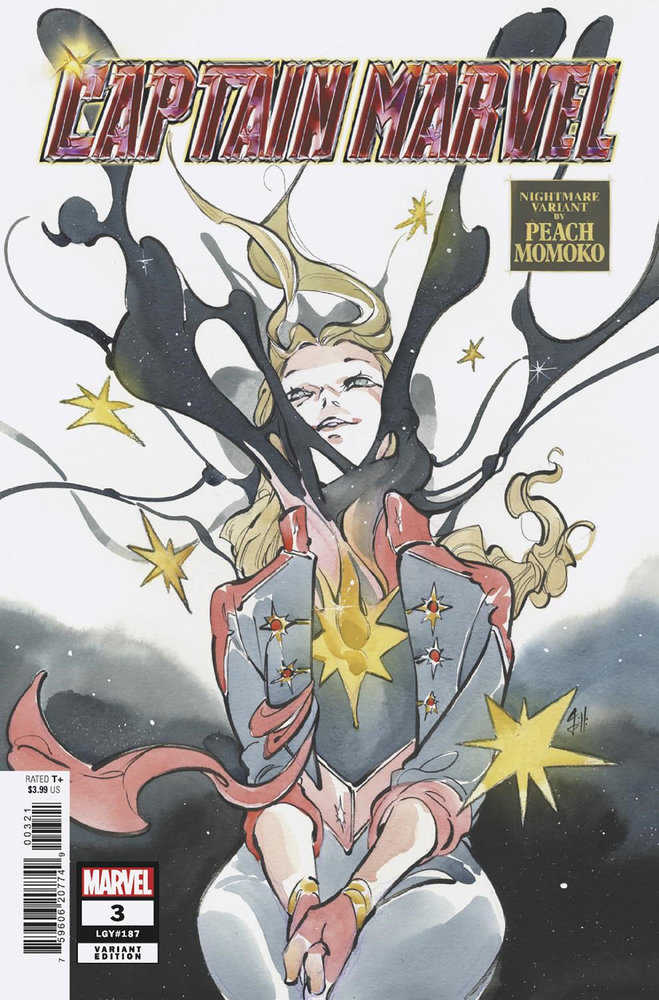 Captain Marvel 3 Peach Momoko Nightmare Variant | Dragon's Lair Comics and Fantasy Houston TX