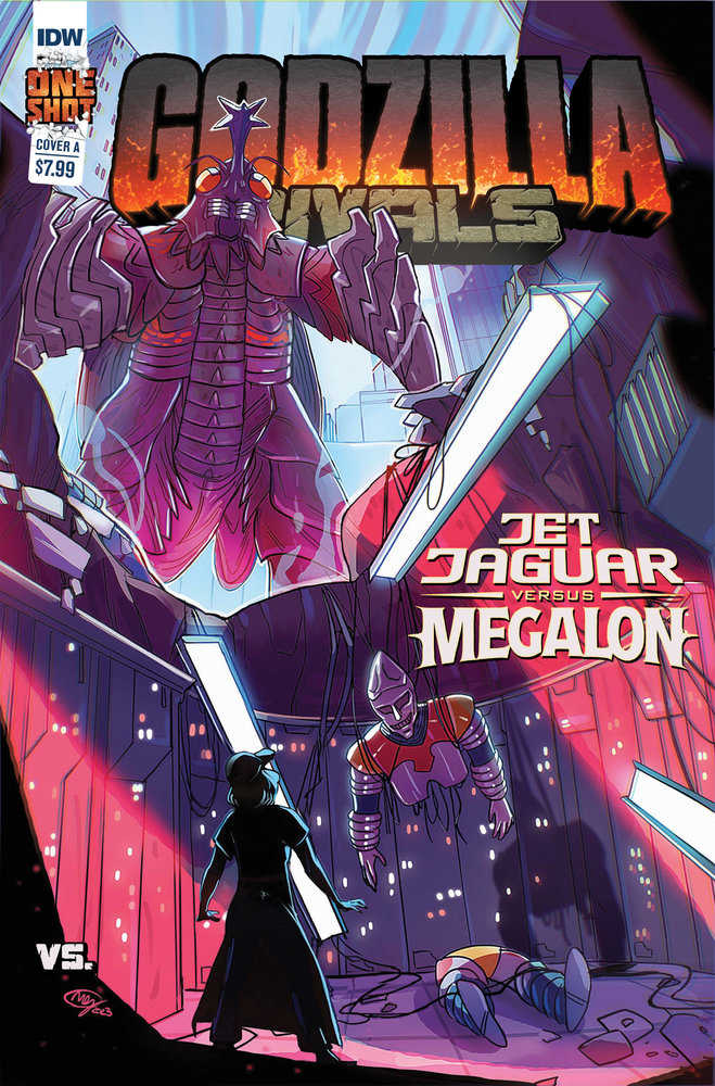 Godzilla Rivals: Jet Jaguar vs. Megalon Cover A (Huang) | Dragon's Lair Comics and Fantasy Houston TX