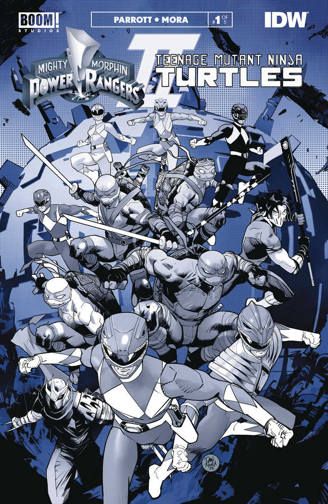 Mmpr Teenage Mutant Ninja Turtles II Black & White Edition #1 Cover A Mora | Dragon's Lair Comics and Fantasy Houston TX