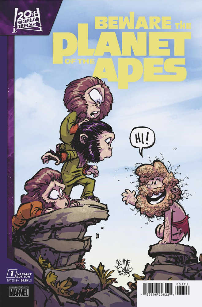 Beware The Planet Of The Apes 1 Skottie Young Variant | Dragon's Lair Comics and Fantasy Houston TX