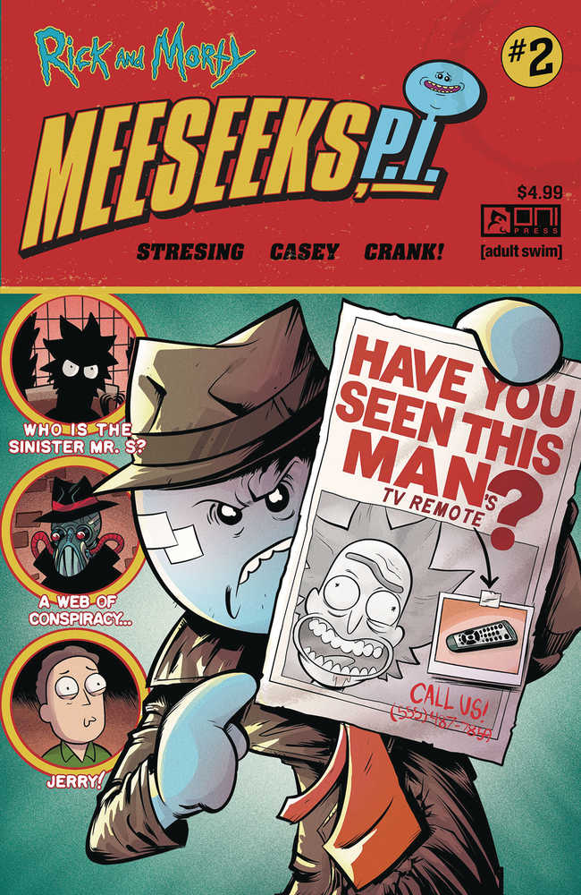 Rick And Morty Meeseeks Pi #2 (Of 3) Cover A Fred C Stresing (Mature) | Dragon's Lair Comics and Fantasy Houston TX