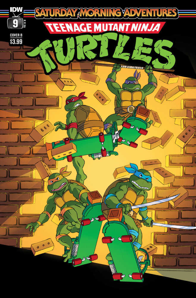 Teenage Mutant Ninja Turtles: Saturday Morning Adventures #9 Variant B (Schoening) | Dragon's Lair Comics and Fantasy Houston TX