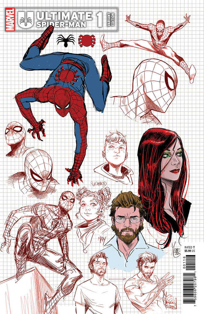 Ultimate Spider-Man 1 Marco Checchetto Design Variant | Dragon's Lair Comics and Fantasy Houston TX