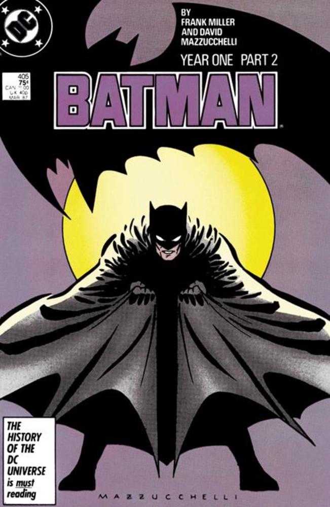 Batman #405 Facsimile Edition Cover A David Mazzucchelli | Dragon's Lair Comics and Fantasy Houston TX