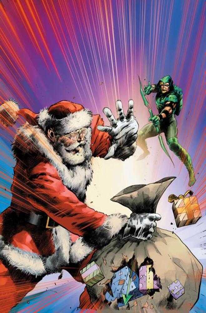 Green Arrow #7 (Of 12) Cover C Trevor Hairsine Santa Card Stock Variant | Dragon's Lair Comics and Fantasy Houston TX